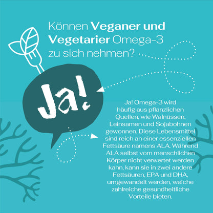 Vegane Omega-3 Kapseln