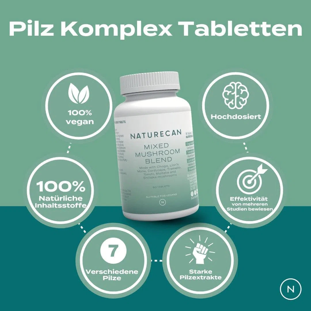 6 Vorteile Pilz Komplex Tabletten