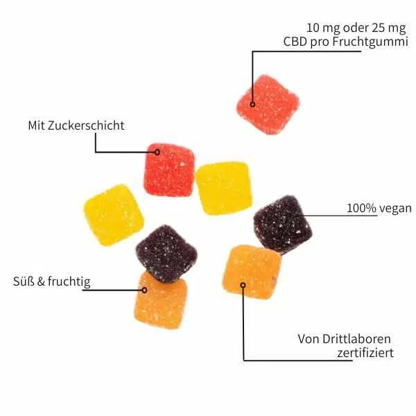 CBD Fruchtgummis vegan